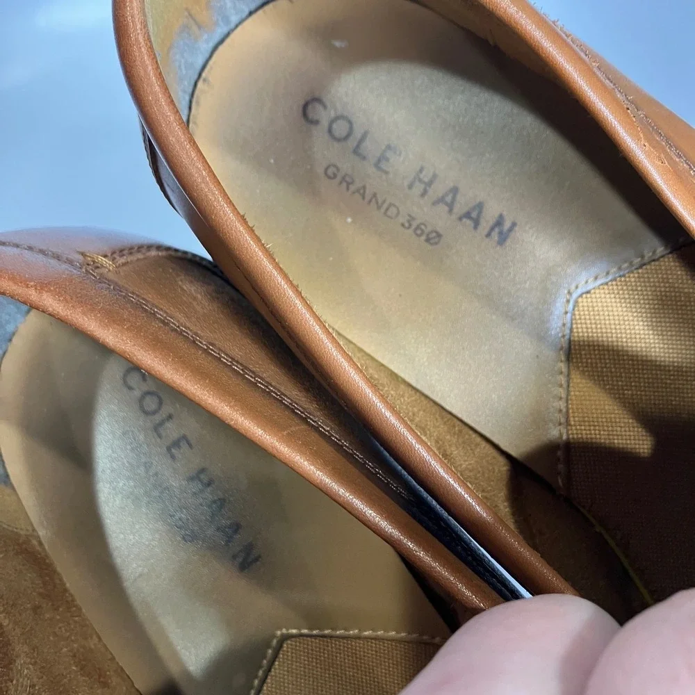 Cole Haan Hawthorne Penny‎ loafers cognac leather men's size 11 professional